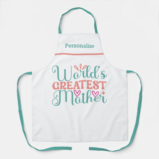 Das größte Muttergeschenk der Welt für die Mama Kü Schürze (Vorderseite)