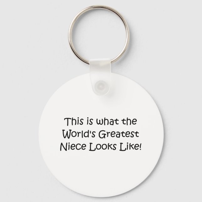 Das größte Nichte der Welt Schlüsselanhänger (Vorderseite)