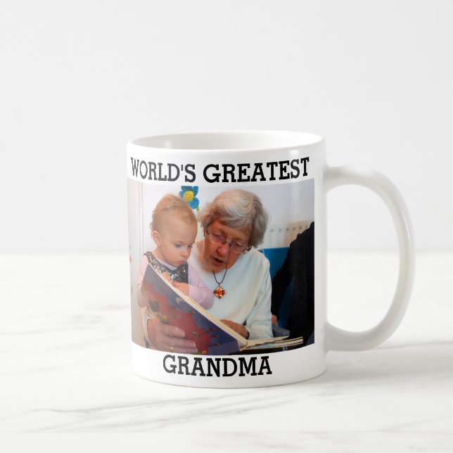 Das größte Oma-Foto der Welt kreiert Ihre eigene W Kaffeetasse (Rechts)