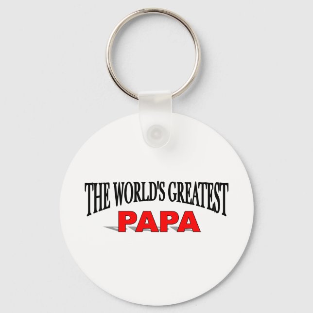 Das größte Papa der Welt Schlüsselanhänger (Vorderseite)