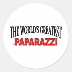 Das größte Paparazzi der Welt Runder Aufkleber