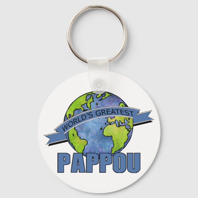 Das größte Pappou der Welt Schlüsselanhänger (Vorderseite)