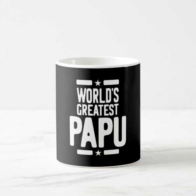 Das größte Papu-Vater-Geschenk der Welt Kaffeetasse (Mittel)