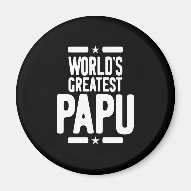Das größte Papu-Vater-Geschenk der Welt Magnet (Vorne)