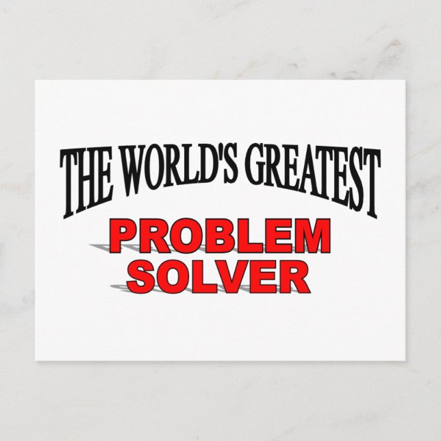 Das größte Problem der Welt Postkarte (Vorderseite)