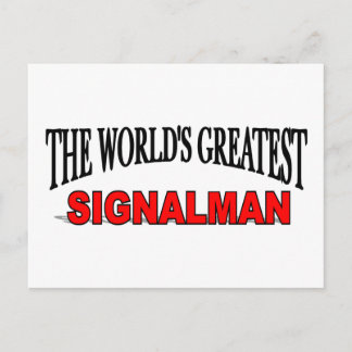 Das größte Signalman der Welt Postkarte