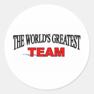 Das größte Team der Welt Runder Aufkleber