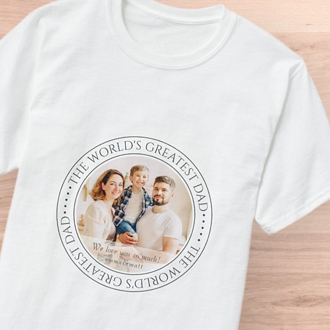 Das größte Vater des modernen klassischen Fotos de T-Shirt (Von Creator hochgeladen)