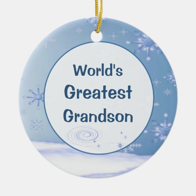 Das größte Weihnachtsgranatwerk der Welt Keramik Ornament (Vorne)