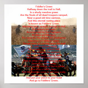 das Grün des Fiedlers des Gedicht-19D Poster