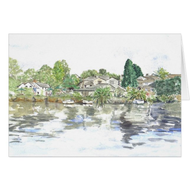 "Das Grün, Lerryn" Karte (Vorderseite (Horizontal))