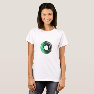 Das grün-schwarze torpam der Frauen T-Shirt