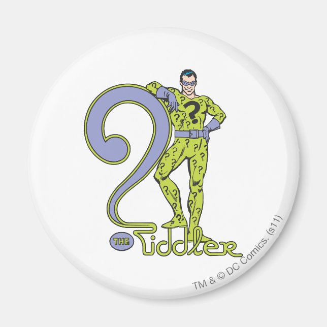 Das Grün von Riddler & Logos Magnet (Vorne)