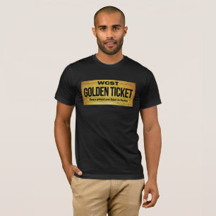 Das grundlegende amerikanische Kleid WCST GOLDENER T-Shirt