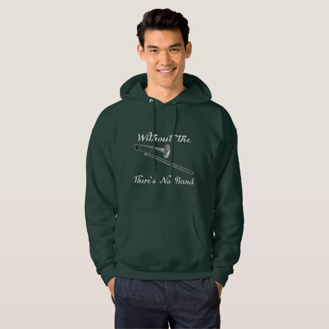 Das grundlegende dunkle mit Kapuze Sweatshirt der (Vorne ganz)