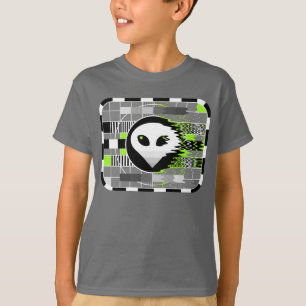Das grundlegende Grau des alien FernsehT - T-Shirt
