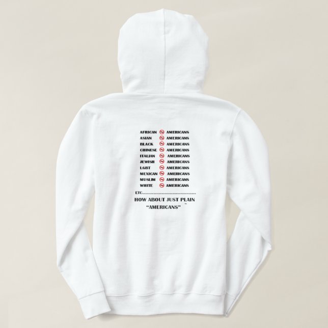 Das grundlegende mit Kapuze Sweatshirt Ihrer (Design Rückseite)