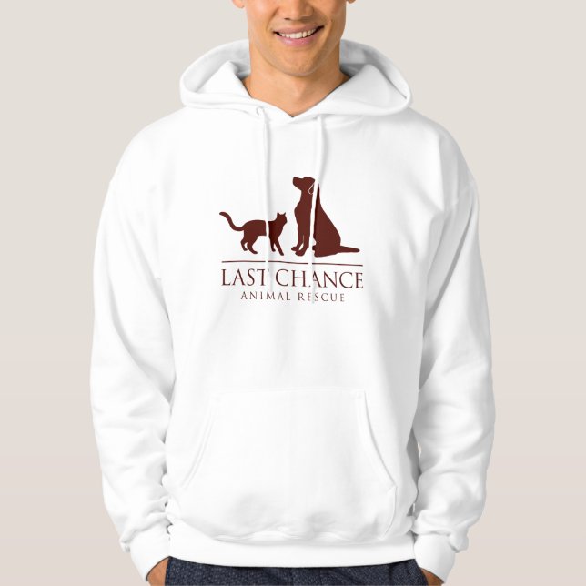 Das grundlegende mit Kapuze Sweatshirt LCAR Männer (Vorderseite)