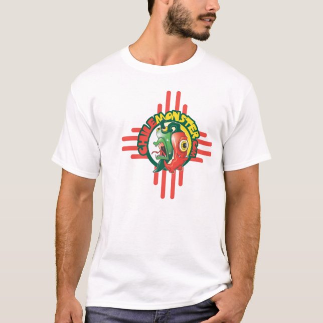 Das grundlegende T-Shirt der Chile-Monster-Männer (Vorderseite)