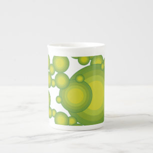 Das grüne Design der 70er Jahre Prozellantasse