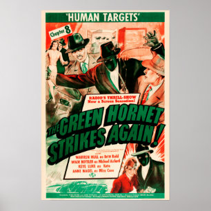 DAS GRÜNE HORNET STRIKT WIEDER! Hollywood Film Ad Poster