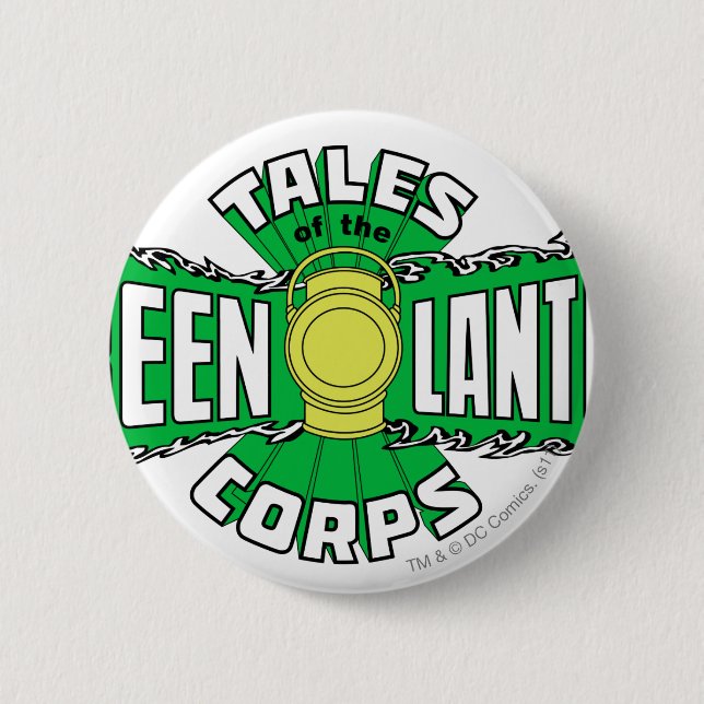 Das grüne Laternen-Korps - grünes Logo Button (Vorderseite)