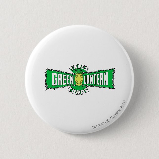 Das grüne Laternen-Korps - grünes Logo Button (Vorderseite)