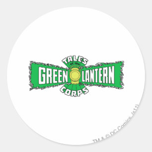 Das grüne Laternen-Korps - grünes Logo Runder Aufkleber