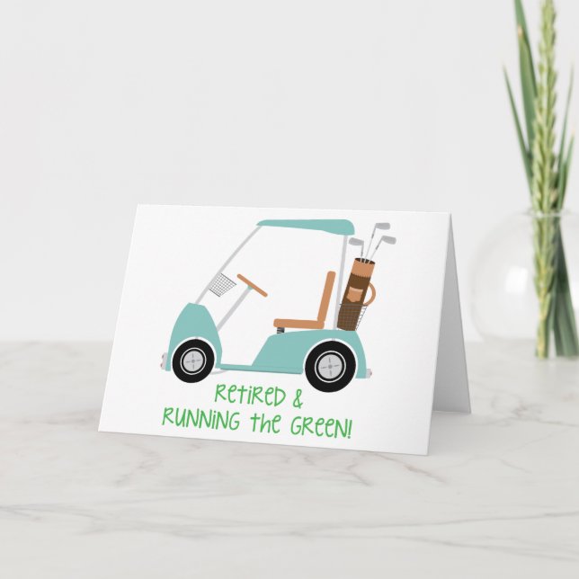 Das Grüne laufen Karte (Vorderseite)