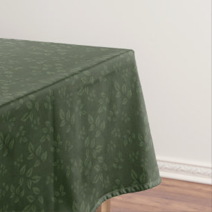 Das grüne Muster verlasst elegant und elegant Tischdecke