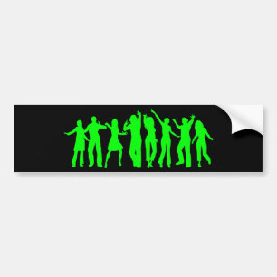 Das grüne Party Autoaufkleber