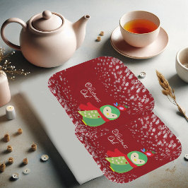 Das grüne Weihnachtslied Rotes Party dekorativer S Pappteller