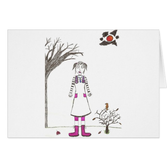 Das gruselige Clownmädchen (Vorderseite (Horizontal))