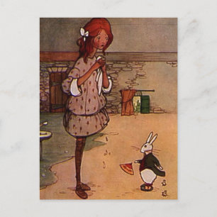 Das gry Rabbit Postkarte