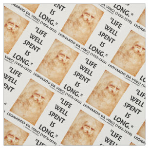 Das gut verwendete Leben ist langes Leonardo da Stoff