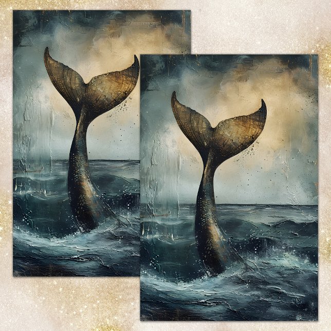 DAS GUTE DECOUPAGE-GEWEBEPAPIER DES MERMAID SEIDENPAPIER (THE MERMAID'S GOODBYE DECOUPAGE TISSUE PAPER)