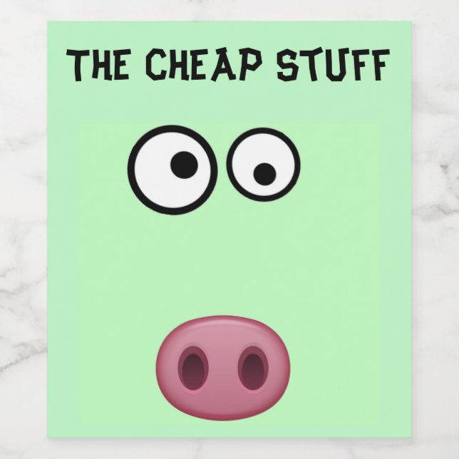 Das Gütesiegel für Wein mit gedämpftem Geschmack Weinetikett (Einzelnes Label)