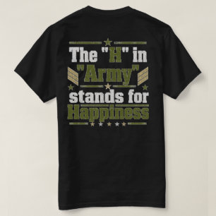 Das H in Armee T-Shirt