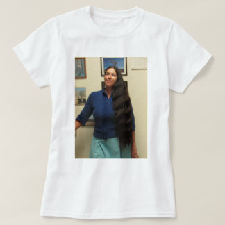 Das Haar-Shirt Damen-With The dunkles Brown T-Shirt