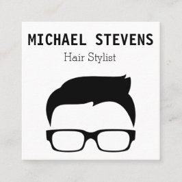 Das Haar-Stylist der einfachen u. hoch Quadratische Visitenkarte
