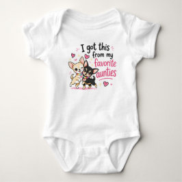 Das habe ich von meiner Lieblingstante Onesie Baby Strampler