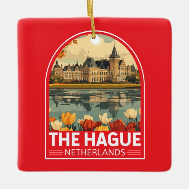 Das hager Niederländische Reisemarkt Keramikornament (Vorderseite)