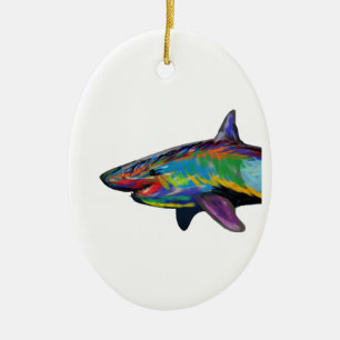DAS HAIFISCH-SPEKTRUM KERAMIK ORNAMENT