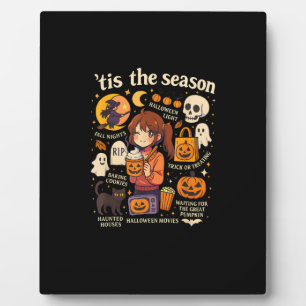 Das Halloween-Anime-Icons-Design der Saison Fotoplatte