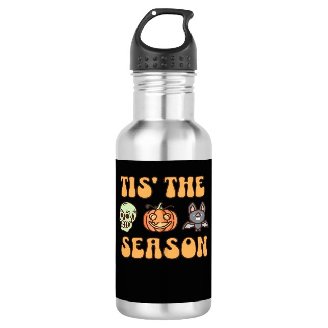 Das Halloween der Saison Edelstahlflasche (Vorderseite)