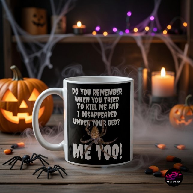 Das Halloween der Spinne Kaffeetasse (Sip slow. The spider remembers everything.)