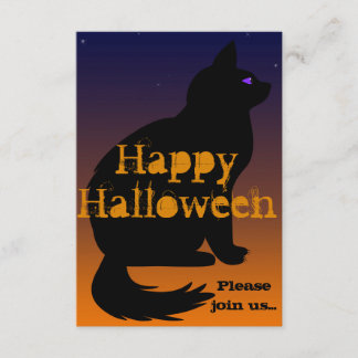 Das Halloween des Katzenauges laden ein Einladung