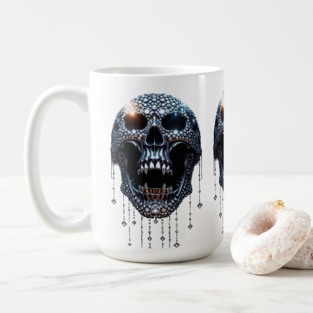 Das Halloween "Spooky Bling" Kaffeetasse (Mit Donut)