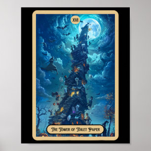 Das Halloween-Tarot des Toilettenpapierturms (der  Poster