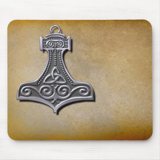 Das Hammer_Silver des Thors Mousepad (Vorne)